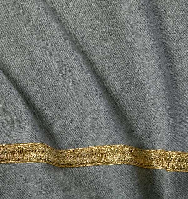 Fig Linens -Cadetto Grey Bedding by Sferra - Details