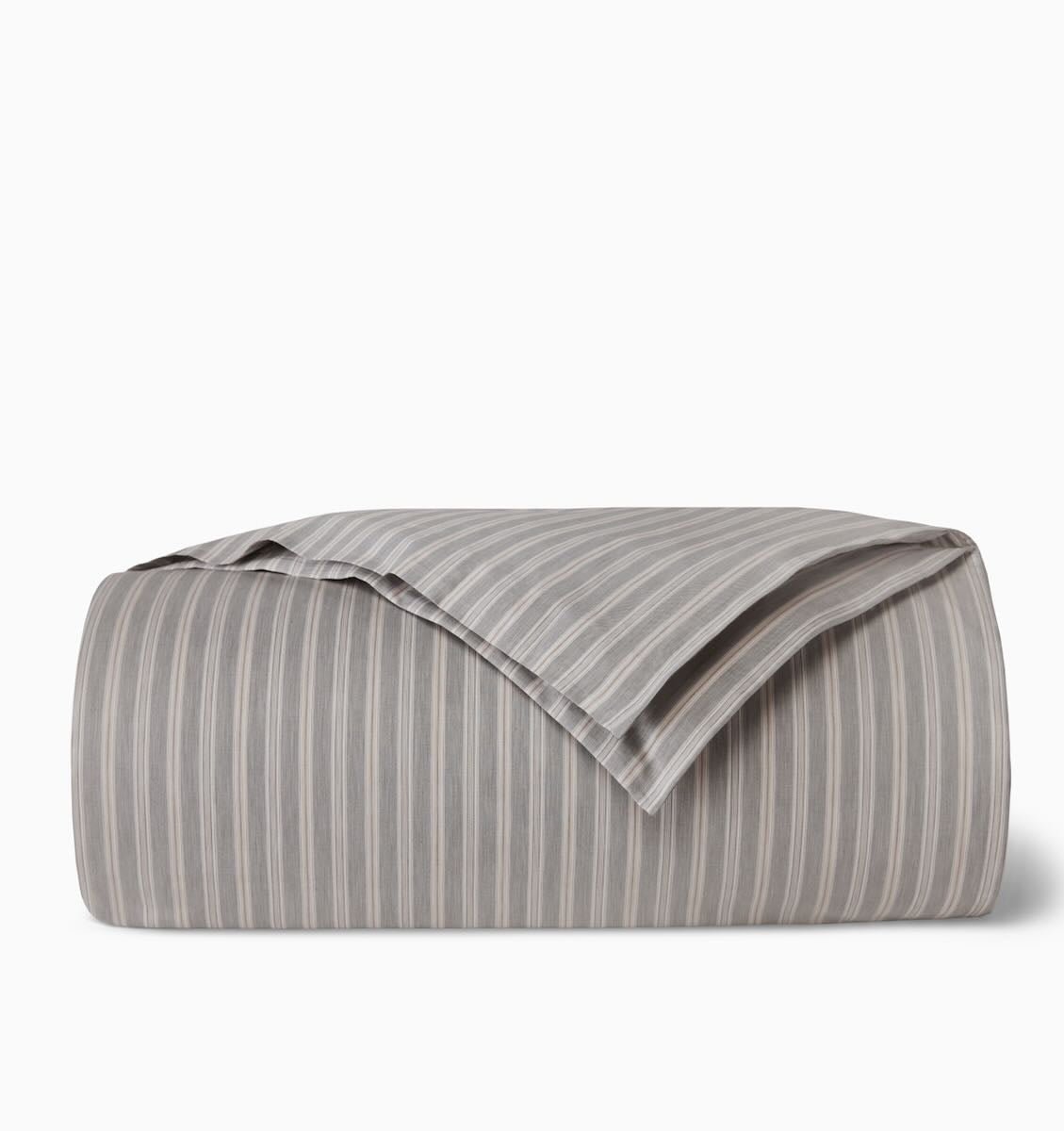 Leranto Titanium Full Queen Duvet Cover 88X92 | Sferra at Fig Linens and Home