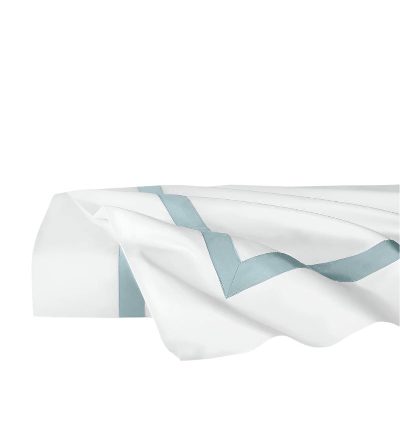 Flat Sheet - Sferra Estate Bedding in White and Poolside at Fig Linens and Home