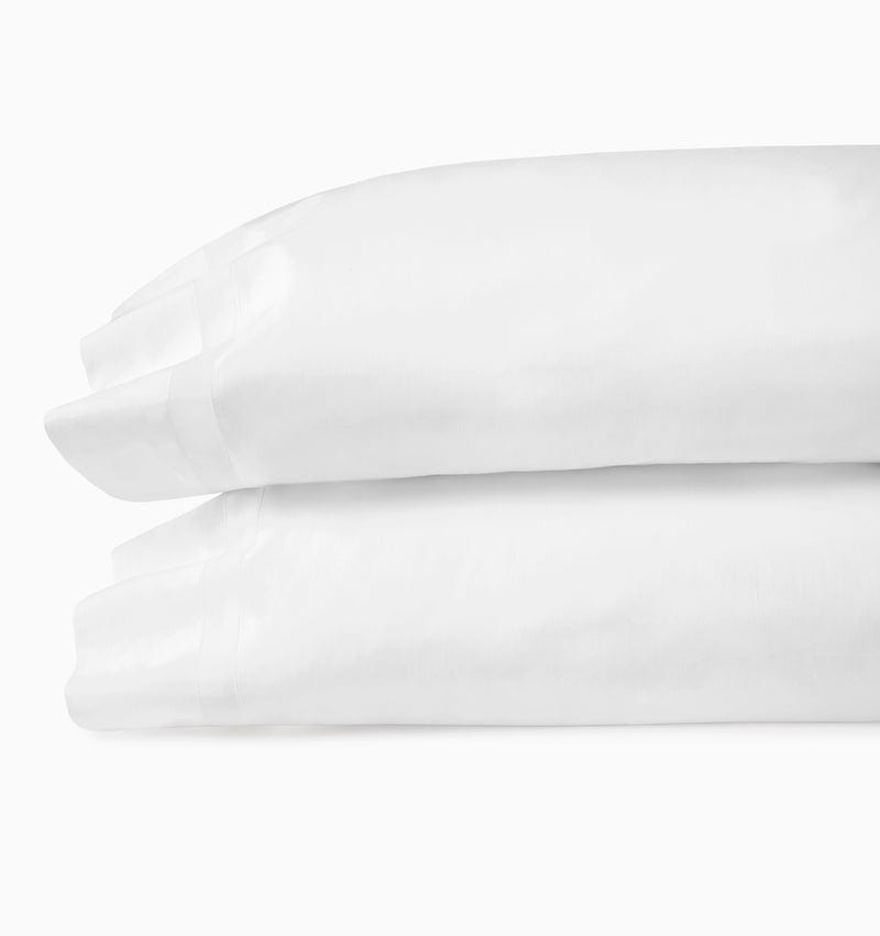 Pillowcases - Sferra Estate Bedding in White and White at Fig Linens and Home