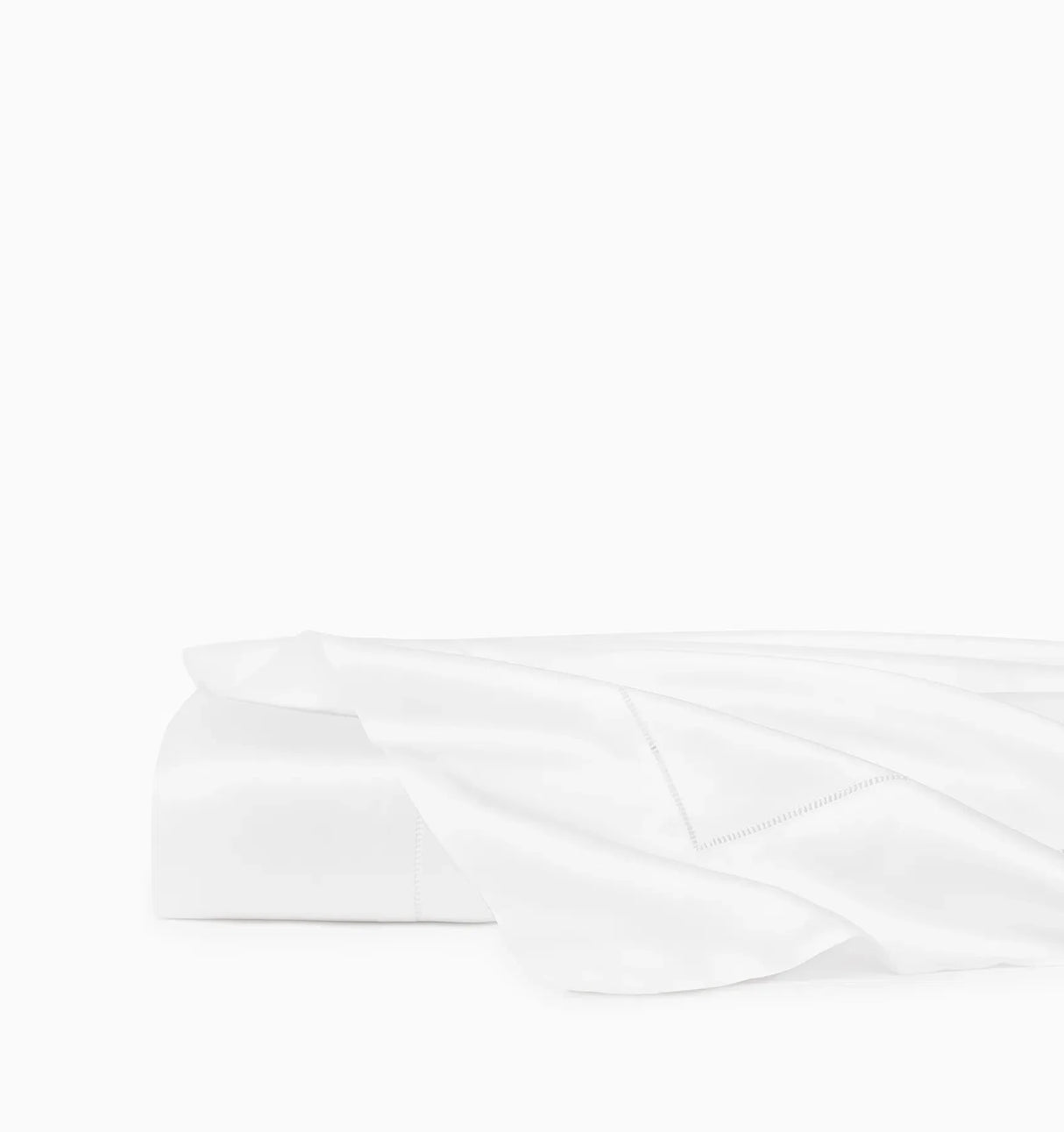 Ariel Flat Sheet by Sferra Linens in White at Fig Linens and Home - 1