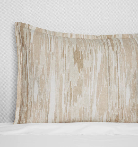 Brina Sham by Sferra Linens in Sand at Fig Linens and Home - 1