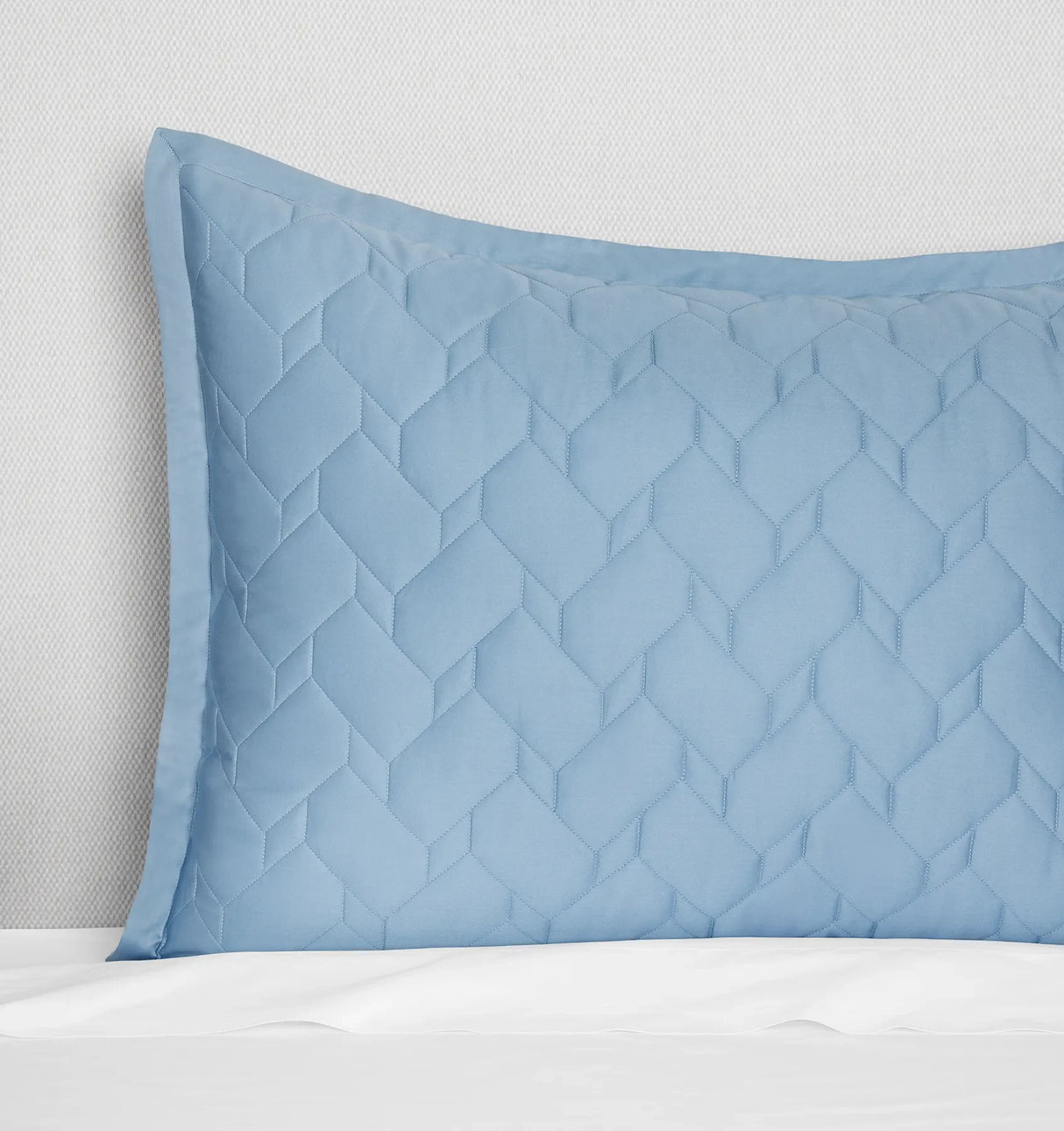 Palatino Sham by Sferra Linens in Sea at Fig Linens and Home - 4