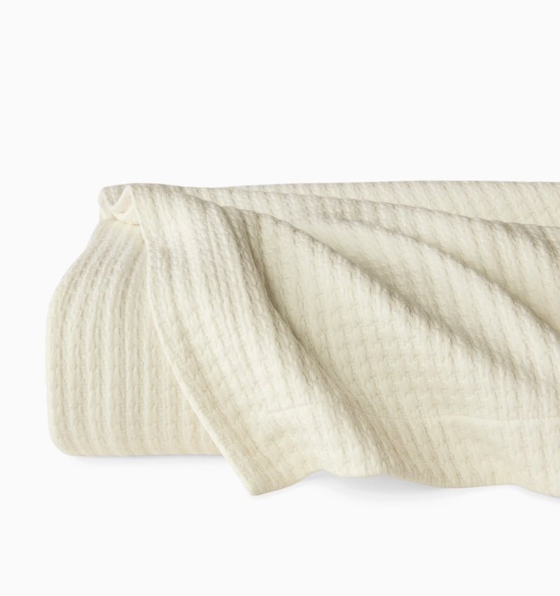 Sferra Hatteras Matelasse - Hatteras Ivory Coverlet by Sferra -100% Cotton at Fig Linens and Home