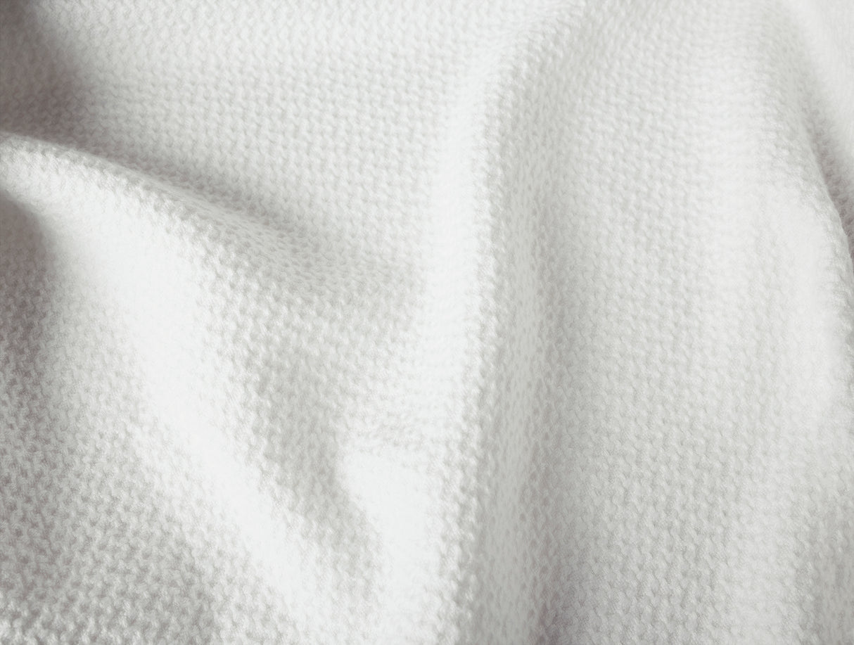 Swatch - Coyuchi Classic Organic Cotton White Blankets at Fig Linens and Home 3
