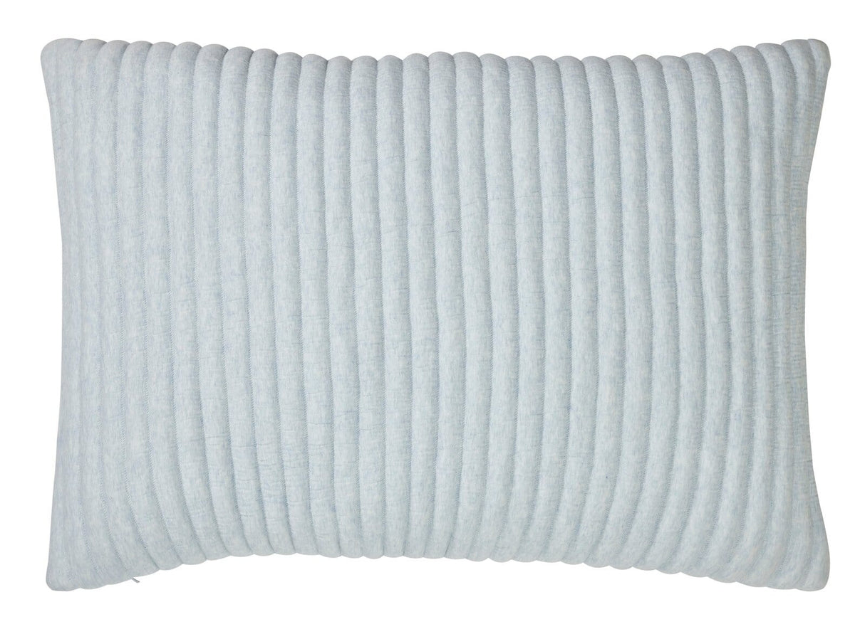 Charlton Cotton Jersey Channel Quilt Shams by Orchids Lux Home - Sky Standard Sham