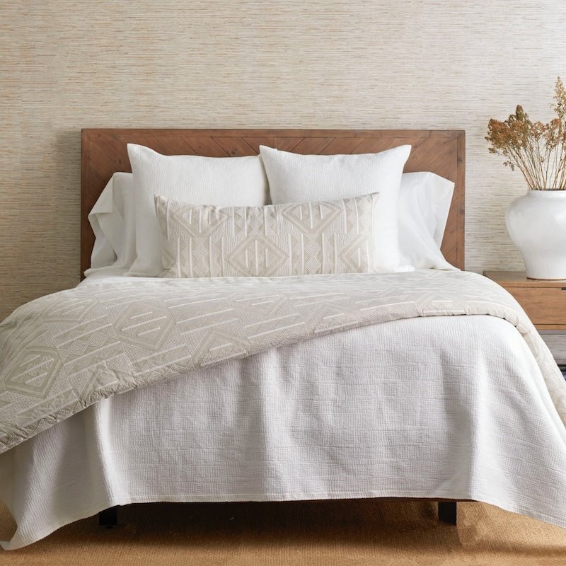 Ann Gish Savannah Coverlet Set Bone by Ann Gish - King Coverlet Set 110x97 Bone at FIG LINENS AND HOME - 1