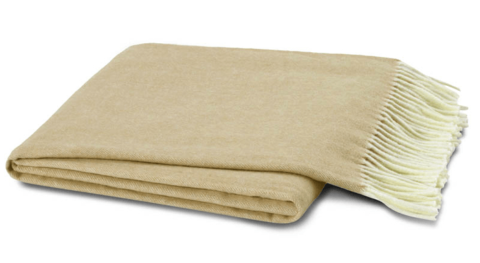 Lands Downunder Italian Herringbone Soft Linen Throw by Lands Downunder - 51" x 67" Throw Linen at FIG LINENS AND HOME - 1