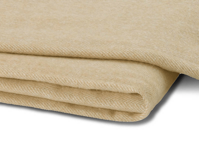 Lands Downunder Italian Herringbone Soft Linen Throw by Lands Downunder - 51" x 67" Throw Linen at FIG LINENS AND HOME - 2