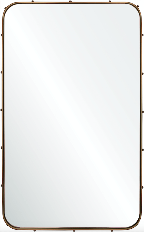 Brompton Leather Wrapped Mirror by Michael S. Smith | Fig Linens