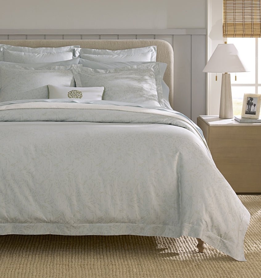 Selini Bedding in Silver Sage | Sferra Duvet Covers & Shams at Fig Linens and Home Lifestyle 2