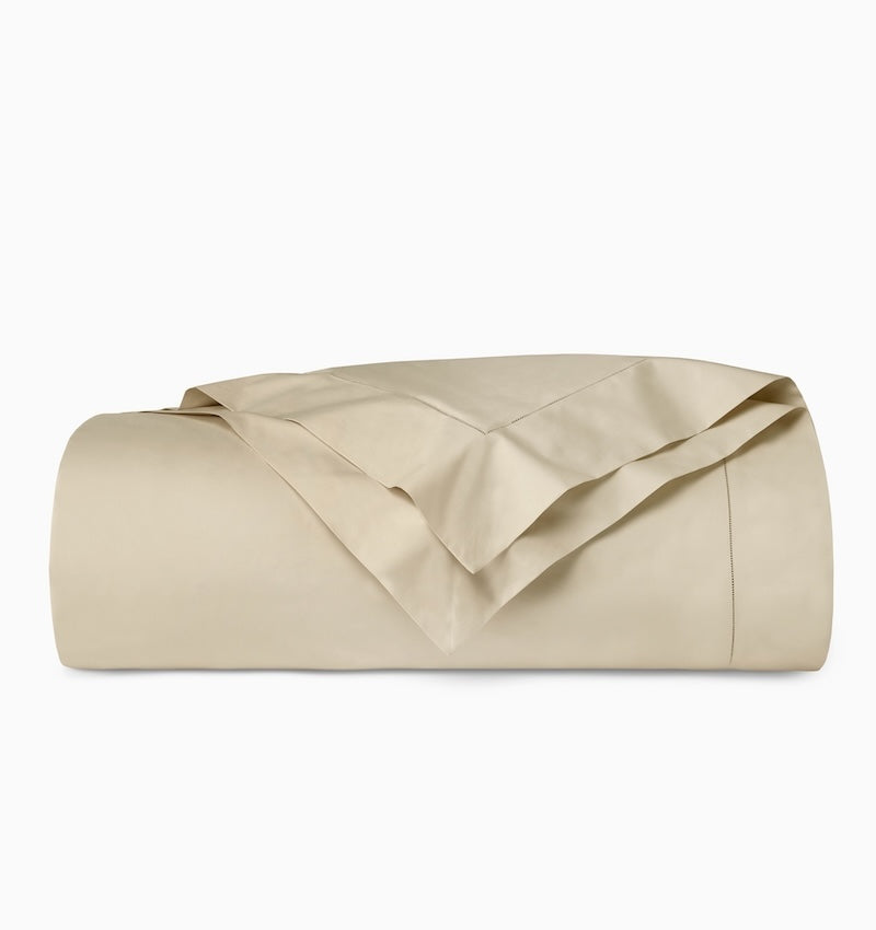 Duvet Cover - Sferra Celeste Sand Percale Bedding at Fig Linens and Home