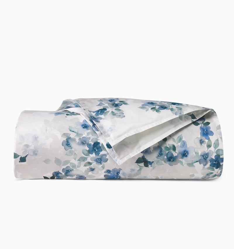 Primavera Sea Blue Bedding | Sferra Fine Linens Duvet Covers and Pillow Shams
