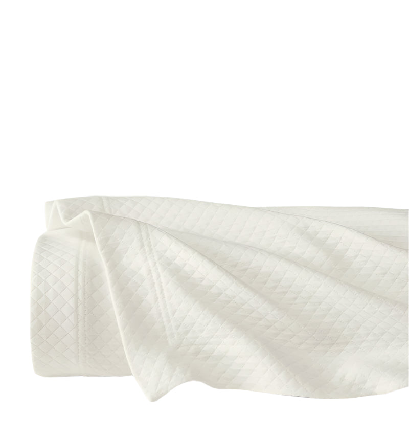 Sferra Coverlet - Rombo Oyster Matelasse Coverlet in Queen, King and Twin Size - View 1