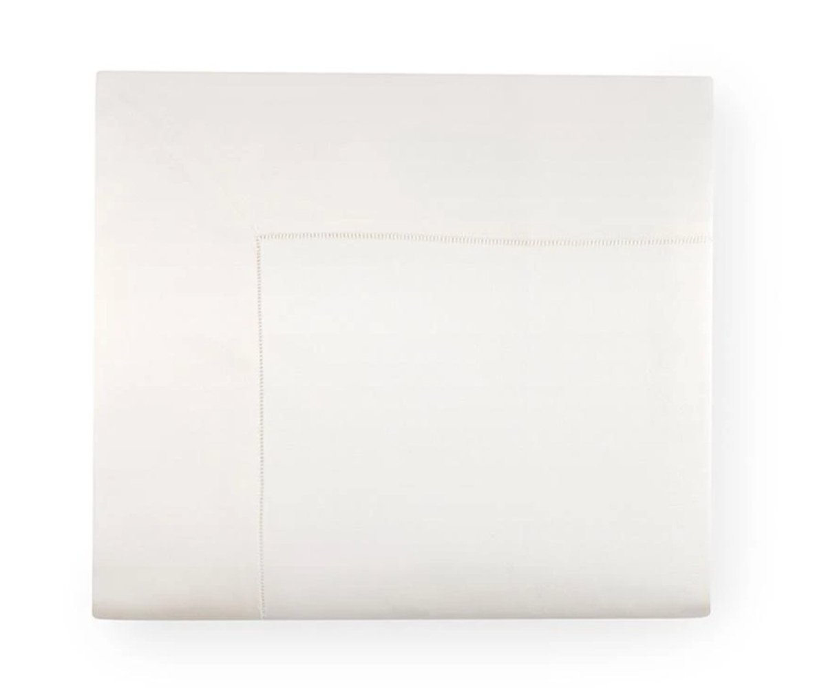Ivory Flat Sheet - Sferra Milos Bedding - Luxury Bed Linens at Fig Linens and Home