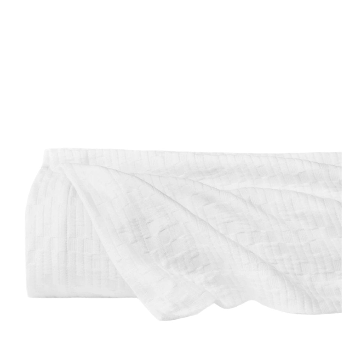 Sferra Matelasse Bedspreads - White Lecce Coverlets at Fig Linens and Home