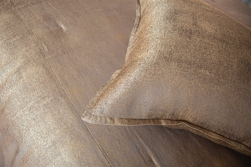 Detail 2 Stardust Golden Box Pillows by Ann Gish at Fig Linens and Home