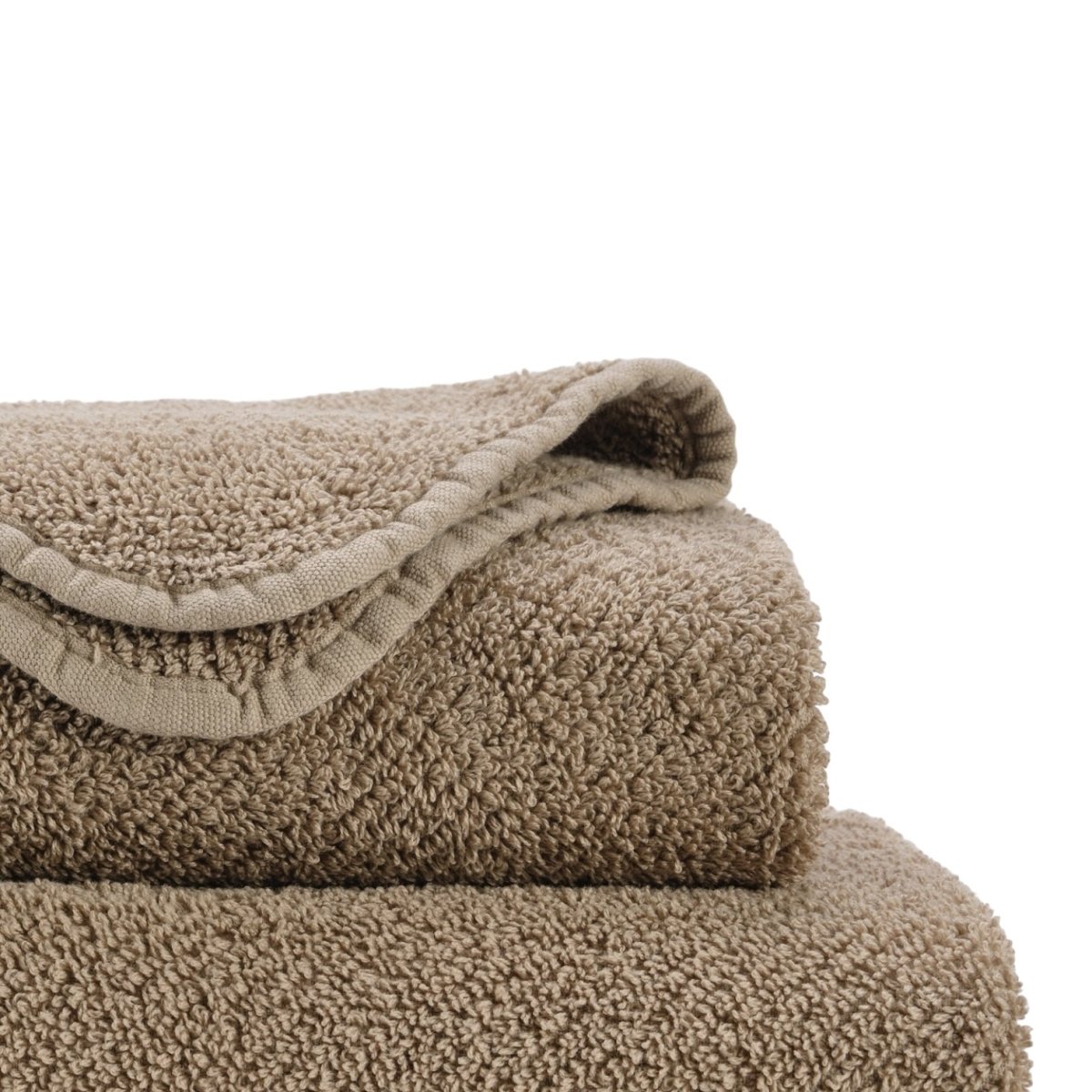 Abyss Twill Guest Towel 12x20 Taupe 711 - Fig Linens and Home - View 2