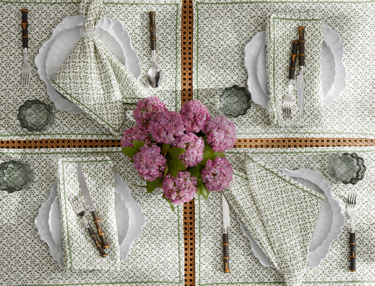Laksha Placemats Set of 4 by Matouk at Fig Linens and Home - Lifestyle View 2