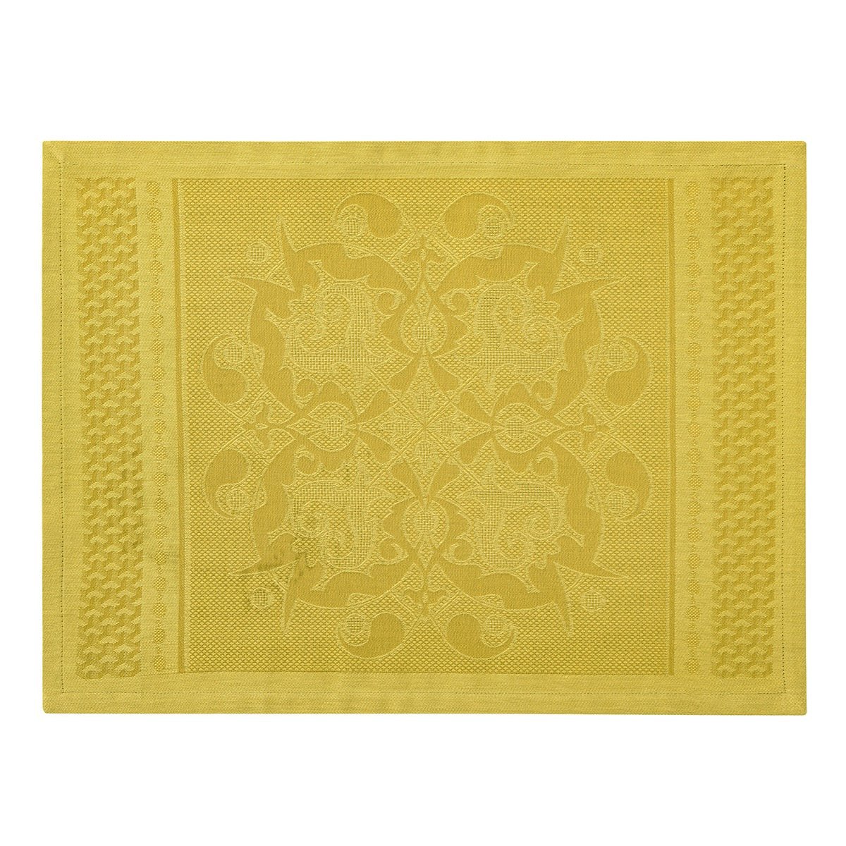 Palais Venitien Yellow 20" x 14" Placemat by Le Jacquard Français - 9at Fig Linens and Home - 8