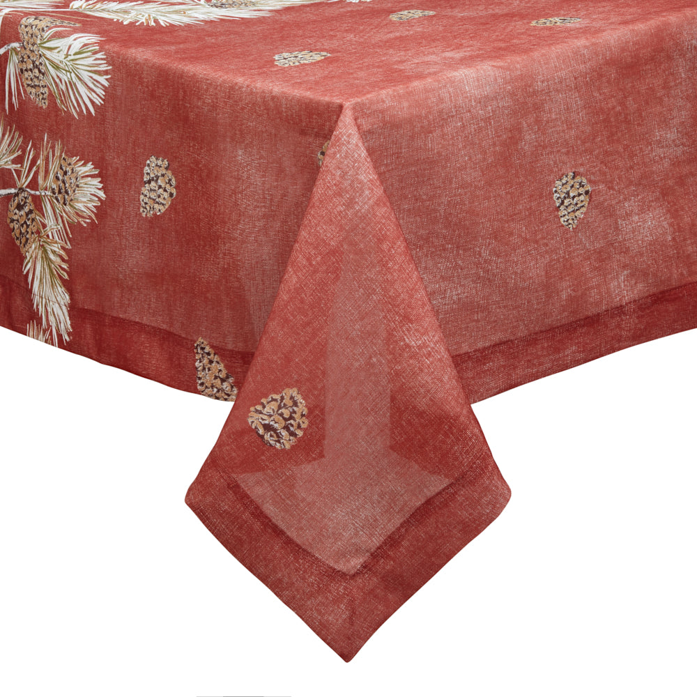 Cambridge Burnt Orange Tablecloth | Mode Living at Fig Linens and Home