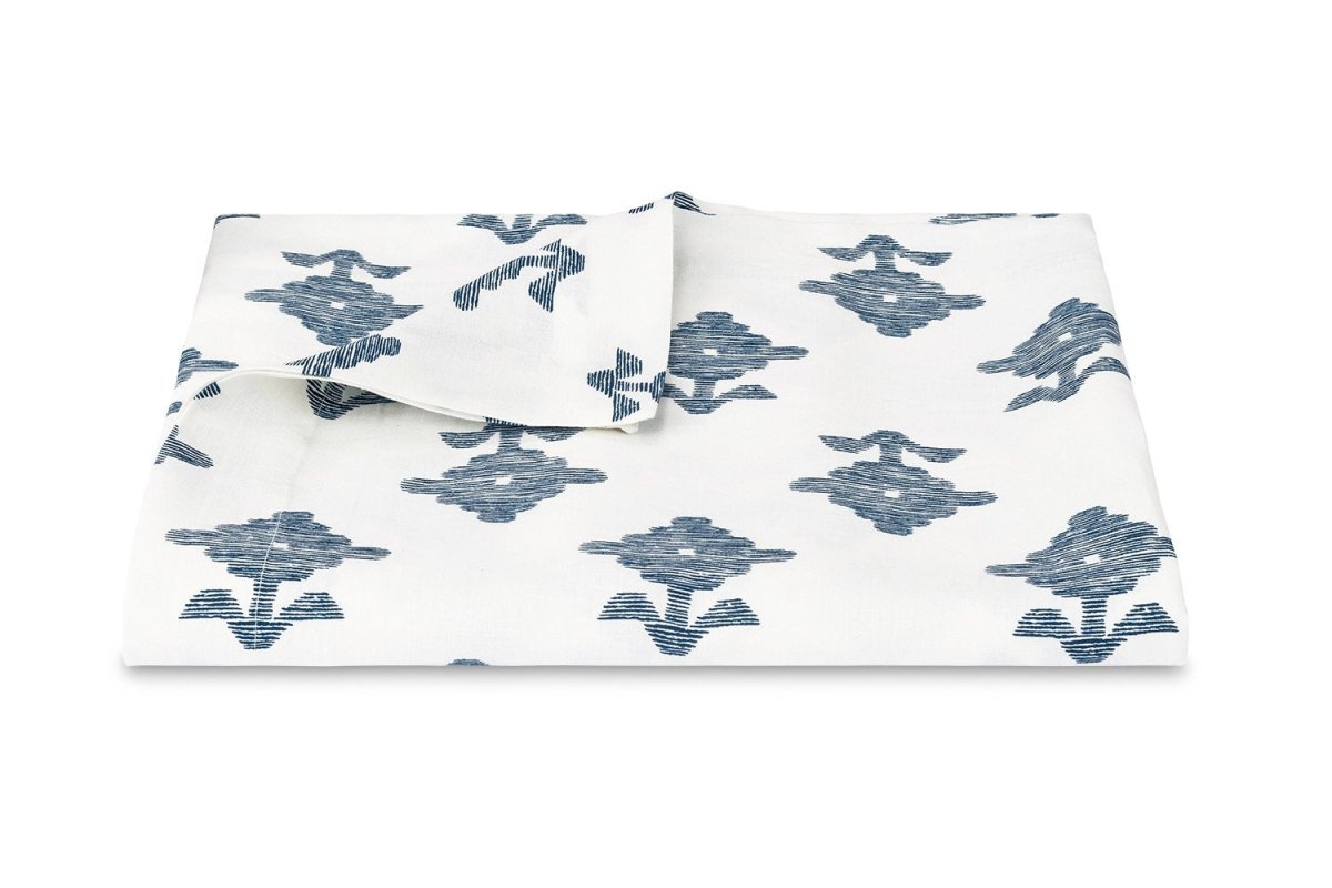 Tablecloths - Rubia Navy Table Linens - Matouk Schumacher at Fig Linens