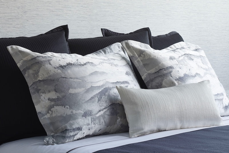 Shams Tempest Grey Duvet Set | The Met x Ann Gish at Fig Linens and Home