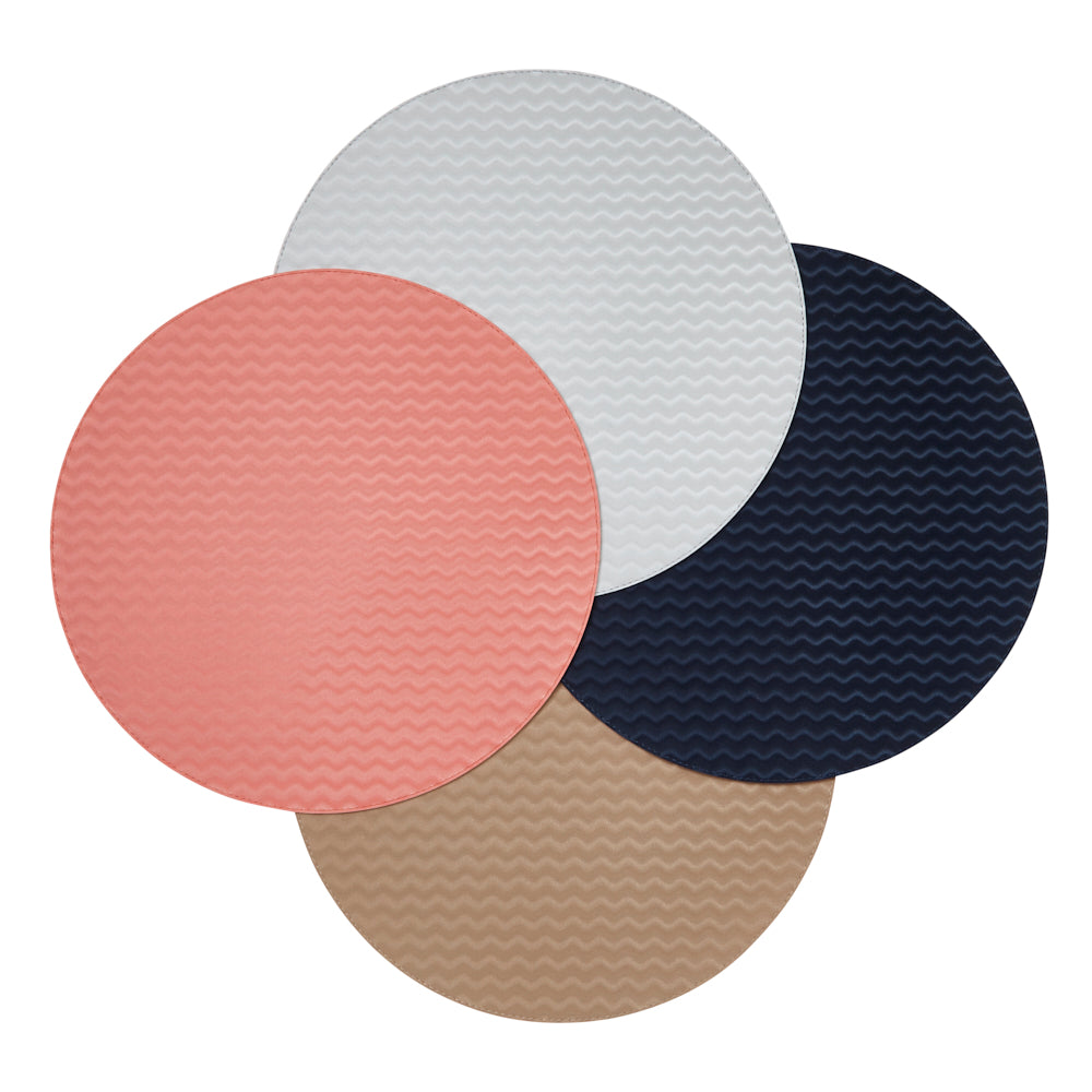 Tilde Pink & Pearl Placemat Detail 3 | Mode Living at Fig Linens and Home