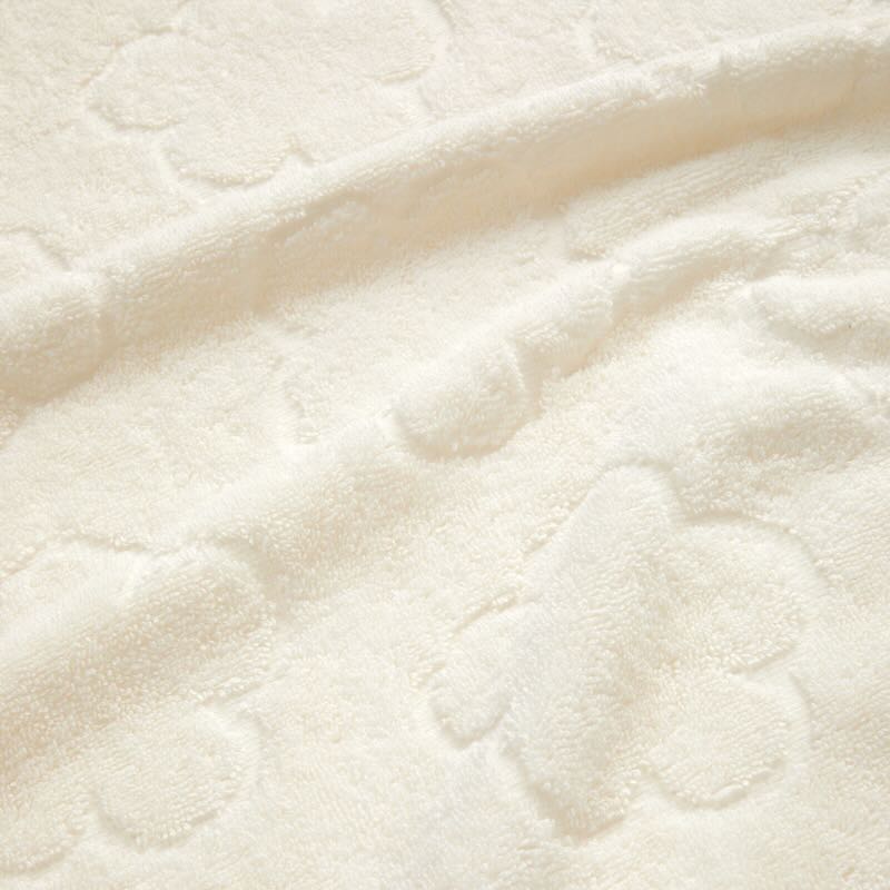 Yves Delorme K Hanadot Blanc Bath by Kenzo Paris | Organic Cotton - Bath Sheet 35 x 59 K Hanadot Blanc at FIG LINENS AND HOME - 4