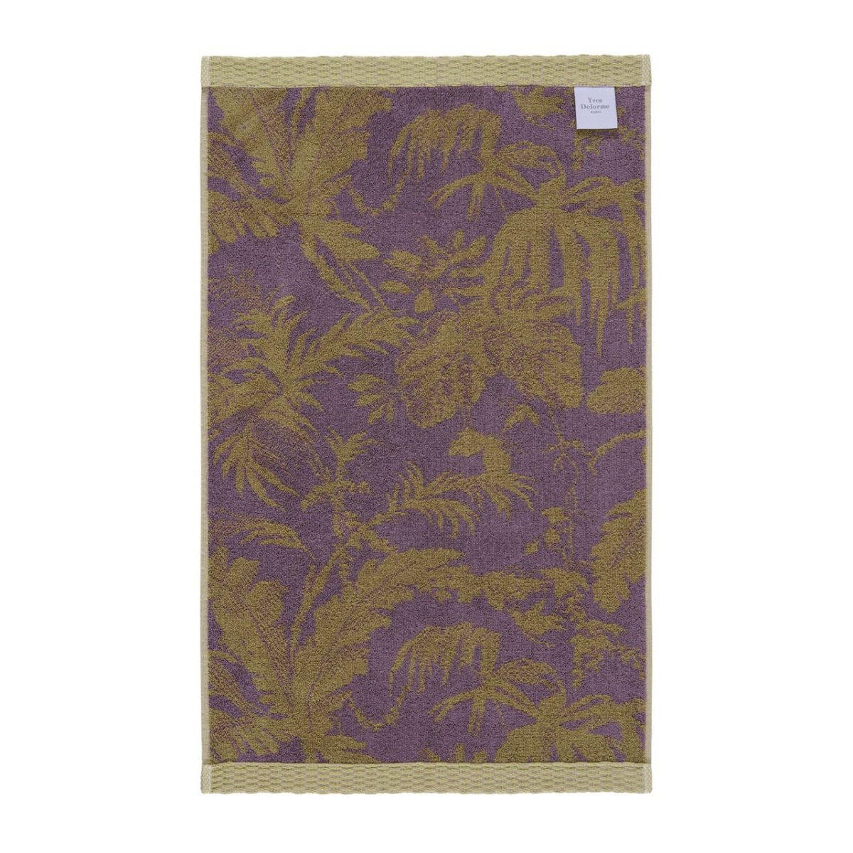 Guest Towel Reverse - Yves Delorme Towels in Fresque Iris at Fig Linens and Home