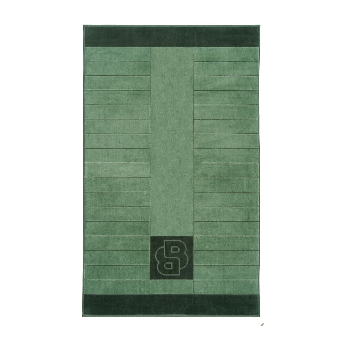 Yves Delorme Hugo Boss Double B Cypres Bath Towels by Yves Delorme - Bath Sheet 35 x 59 Double B Cypres at FIG LINENS AND HOME - 4