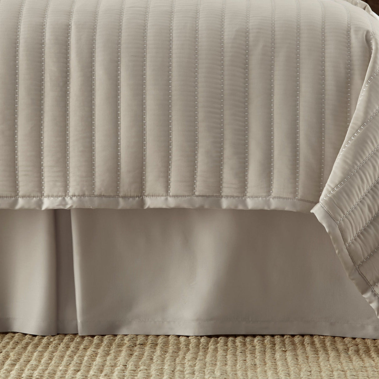 Bedskirt - Urban Bamboo Mushroom Bedskirt by Lili Alessandra at Fig Linens and Home