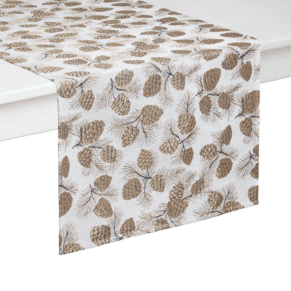 Verbier Bronze Table Runner Detail 2 | Mode Living at Fig Linens and Home