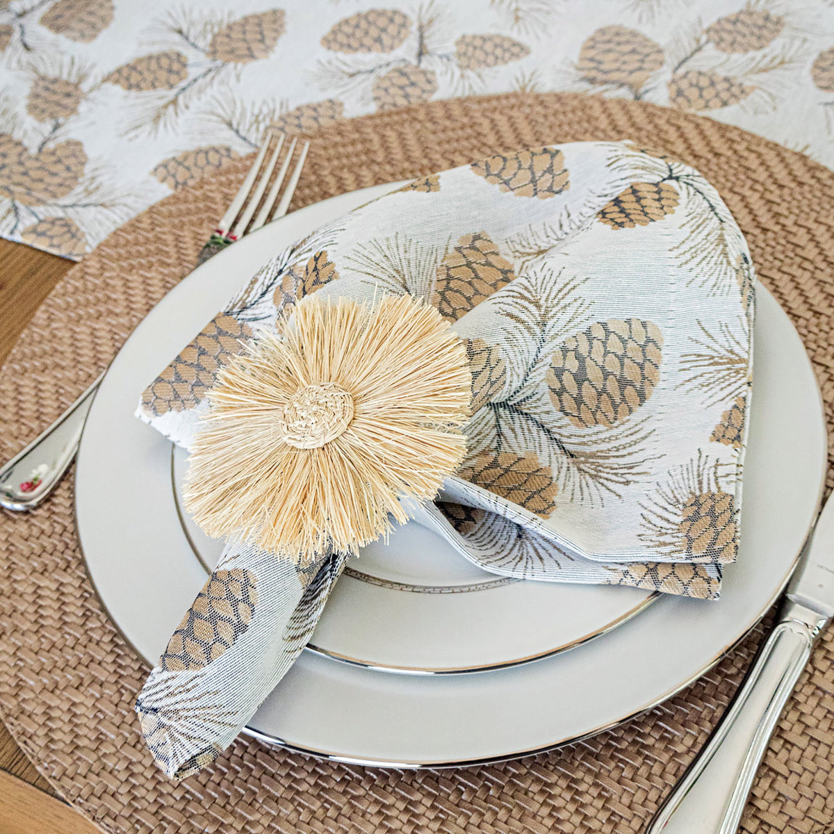 Verbier Bronze Napkin | Mode Living at Fig Linens and Home