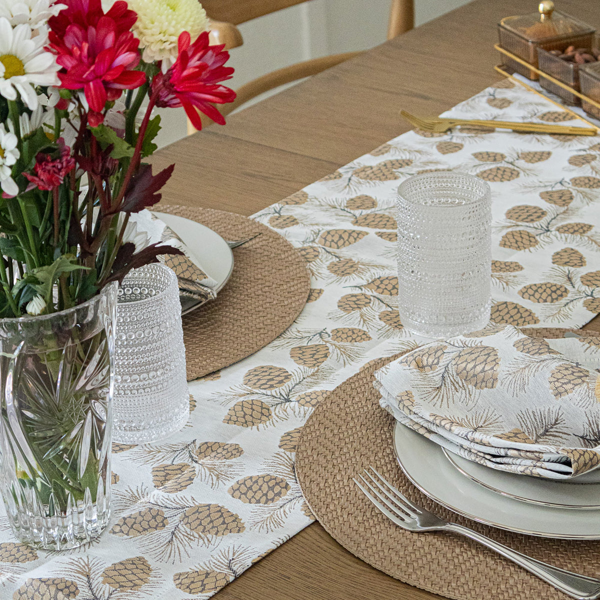 Verbier Bronze Table Runner | Mode Living at Fig Linens and Home
