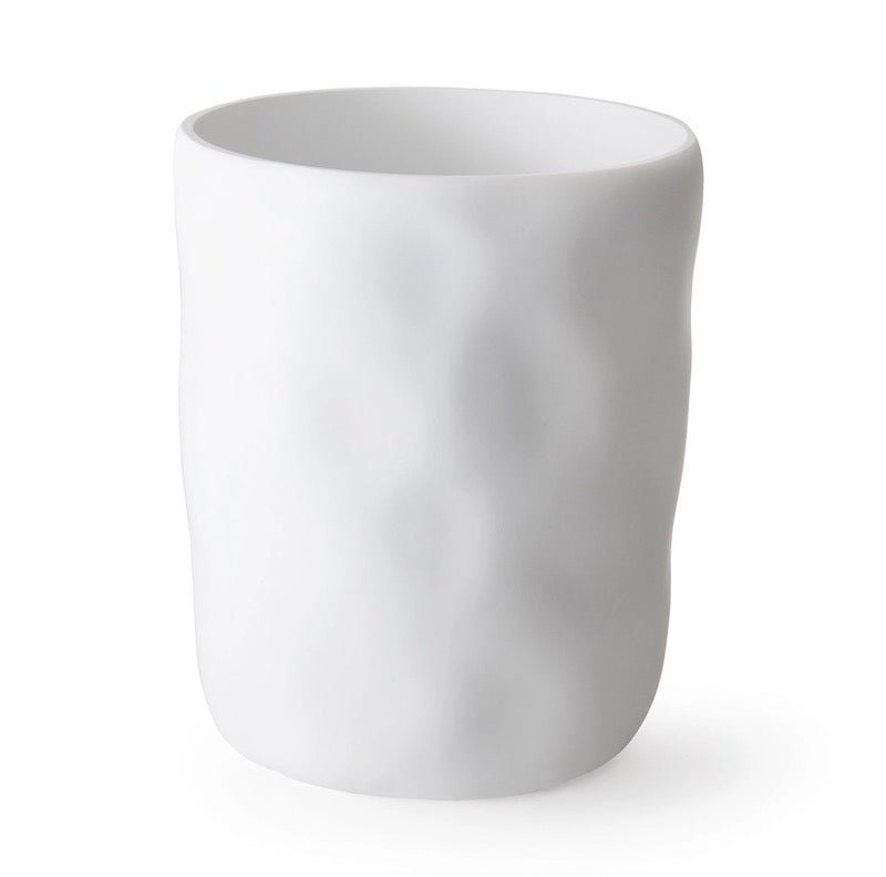 Montecito White Tumbler - Bath Accessories - Kassatex at Fig Linens and Home