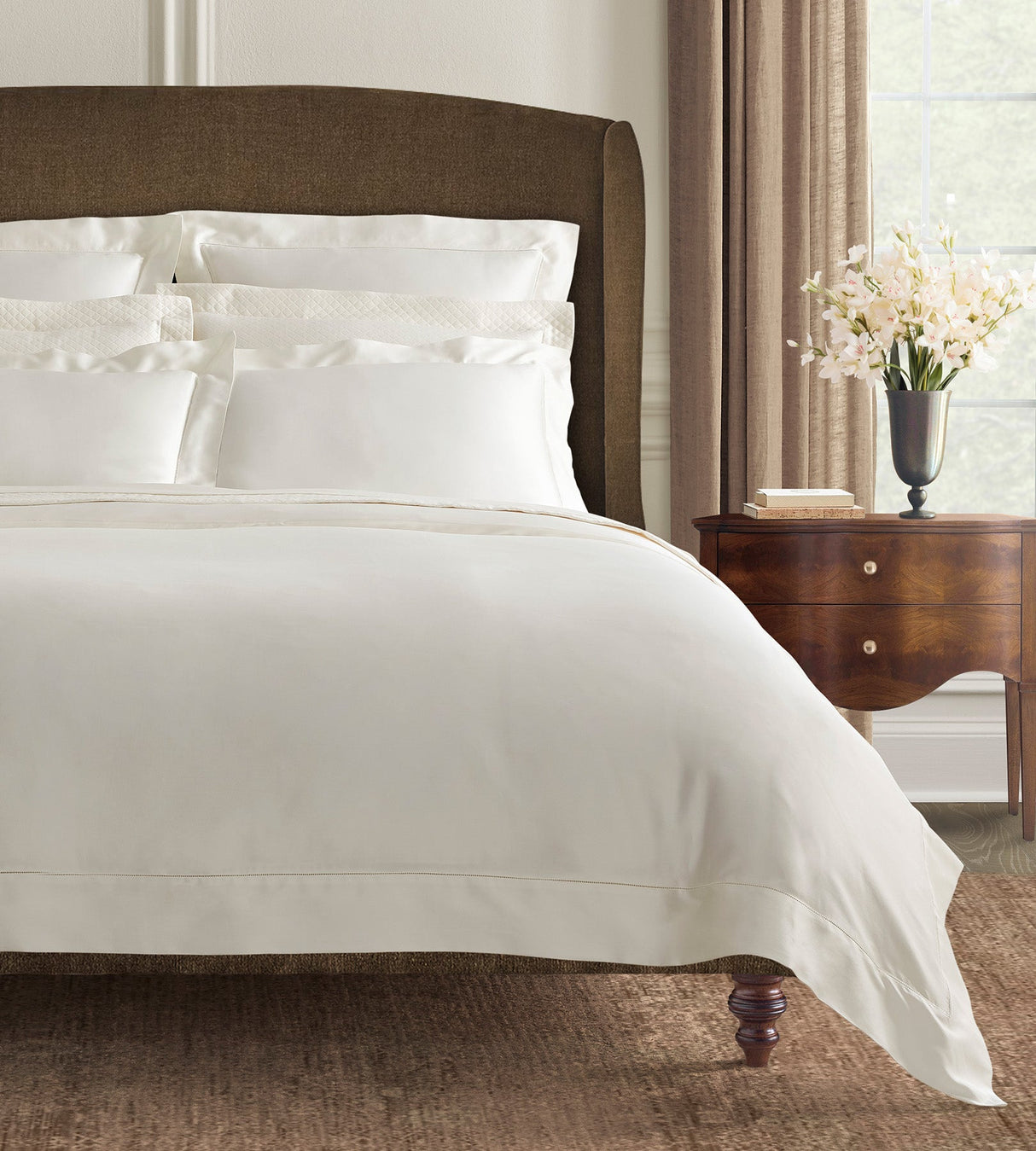 Ariel Duvet Cover by Sferra Linens at Fig Linens and Home - 1