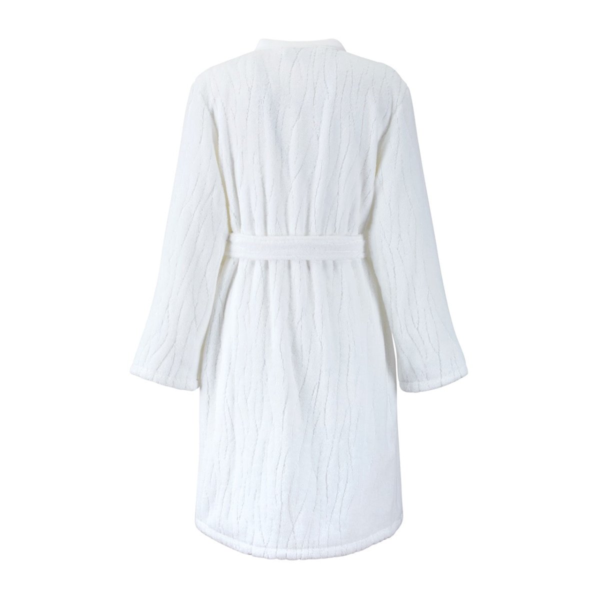 Luciole Organic Cotton Women's Bath Robe in Kimono Style by Yves Delorme Reverse view