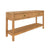 Console Table Front View - Ciara Rattan Console - Worlds Away Furniture at Fig Linens and Home