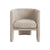 Worlds Away Lansky Barrel Chair Taupe Front 2 Fig Linens and Home