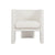 Worlds Away Lansky Barrel Chair White Front 1 Fig Linens and Home