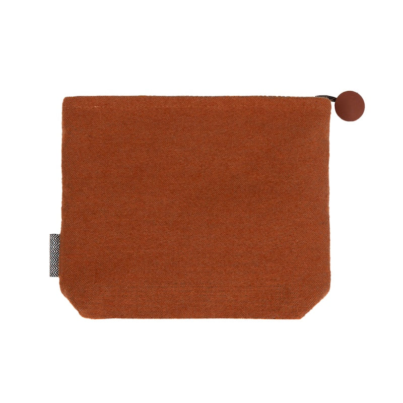 Cosmetic Bag Solid Reverse - Yves Delorme Karlbarn Cognac Tote by Iosis at Fig Linens and Home