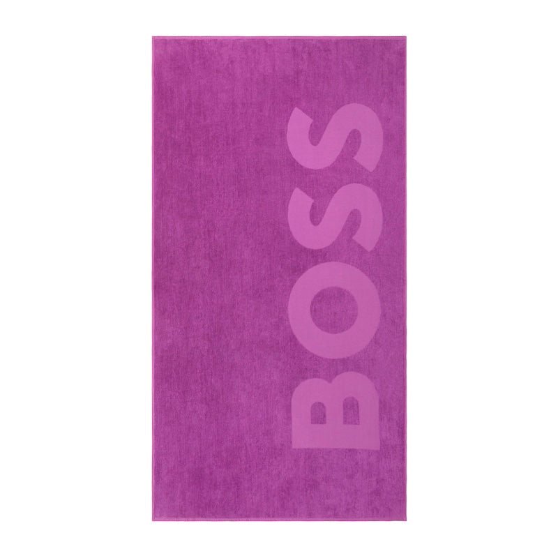Zuma Orchid Beach Towel by Hugo Boss Home - Yves Delorme Pool Towel Open Flat