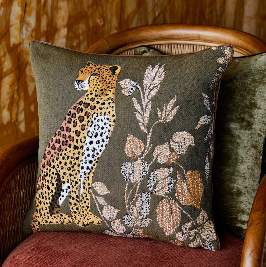 Yves Delorme Ophelia Kaki Decorative Pillow at Fig Linens and Home Lifestyle