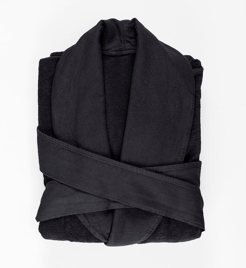 Abyss and Habidecor Amigo Robe Black 990 Small at FIG LINENS AND HOME 11