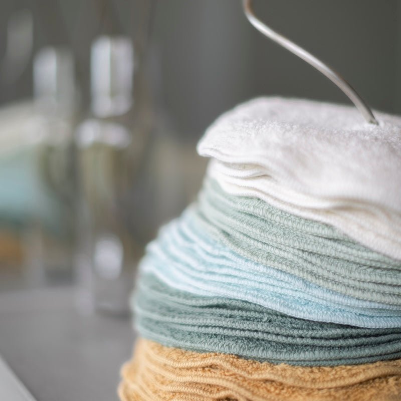 Abyss & Habidecor Legend Guest Towel Sets Nude - Blush (599) 9" Diameter Wash Towel Stack at FIG LINENS AND HOME 9