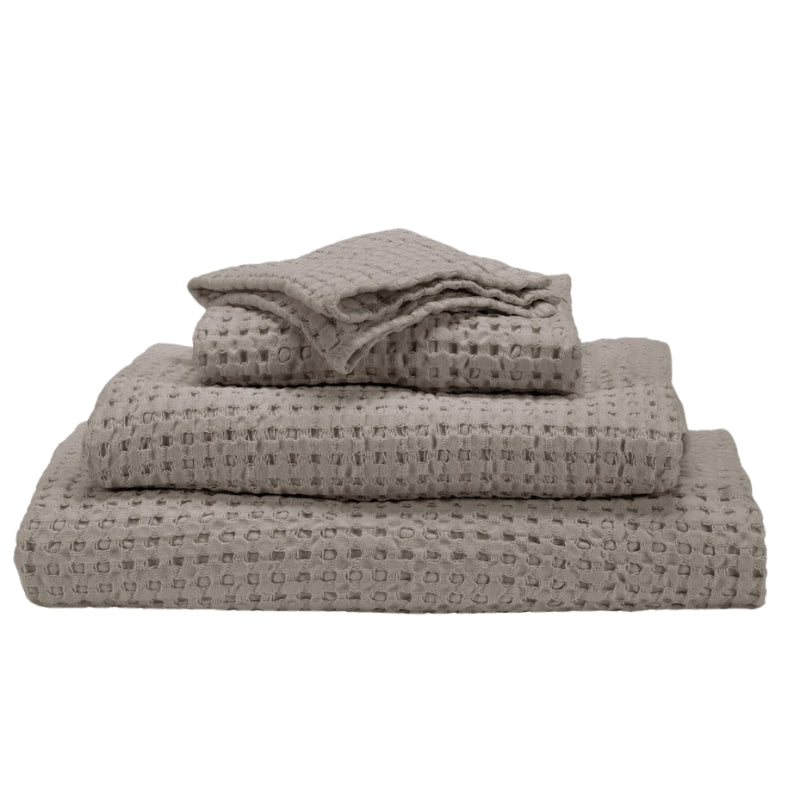 Abyss Pousada Waffle Towels Atmosphere 940 | Habidecor Abyss Towels at Fig Linens and Home 1