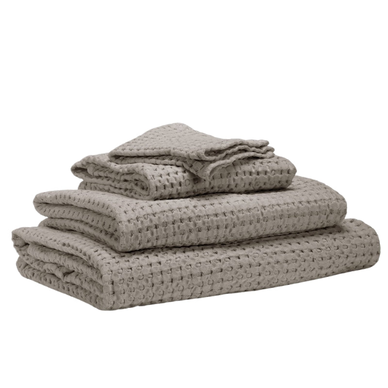 Abyss Pousada Waffle Towels Atmosphere 940 | Habidecor Abyss Towels at Fig Linens and Home 2