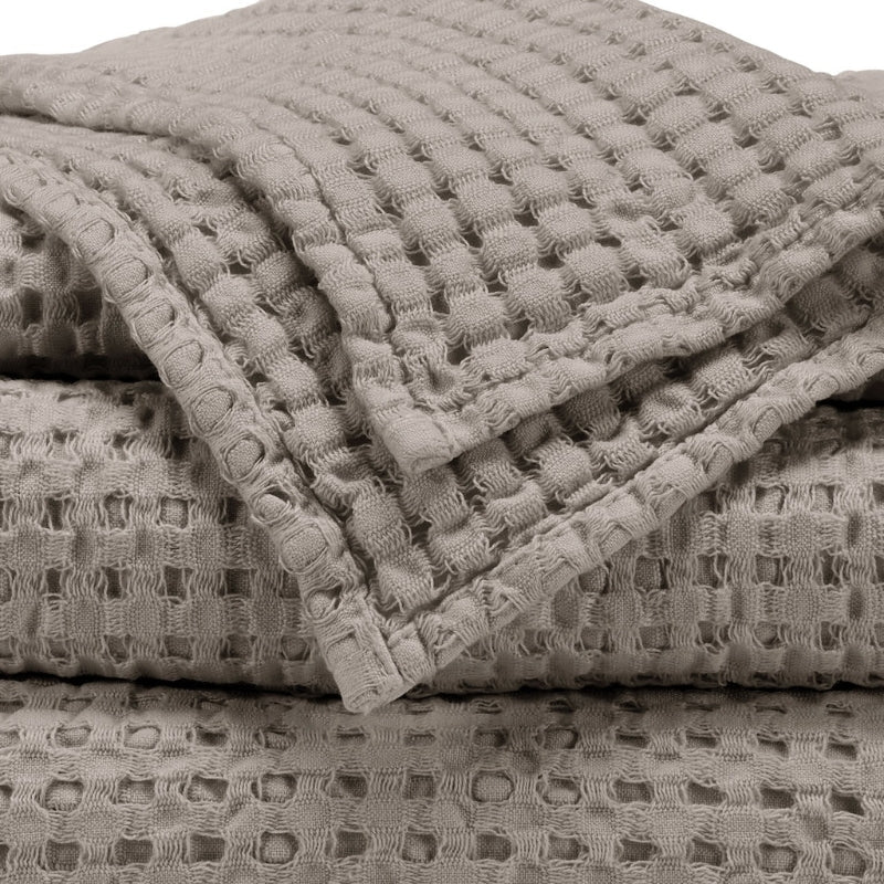 Abyss Pousada Waffle Towels Atmosphere 940 | Habidecor Abyss Towels at Fig Linens and Home 3