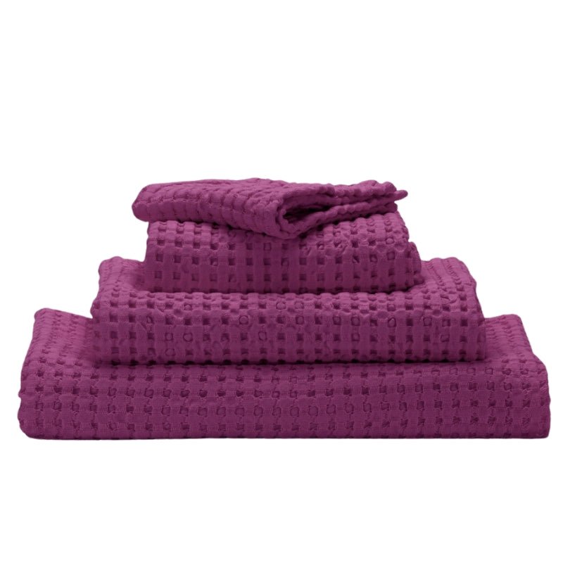 Abyss Pousada Waffle Towels Baton Rouge 514 | Habidecor Abyss Towels at Fig Linens and Home 1